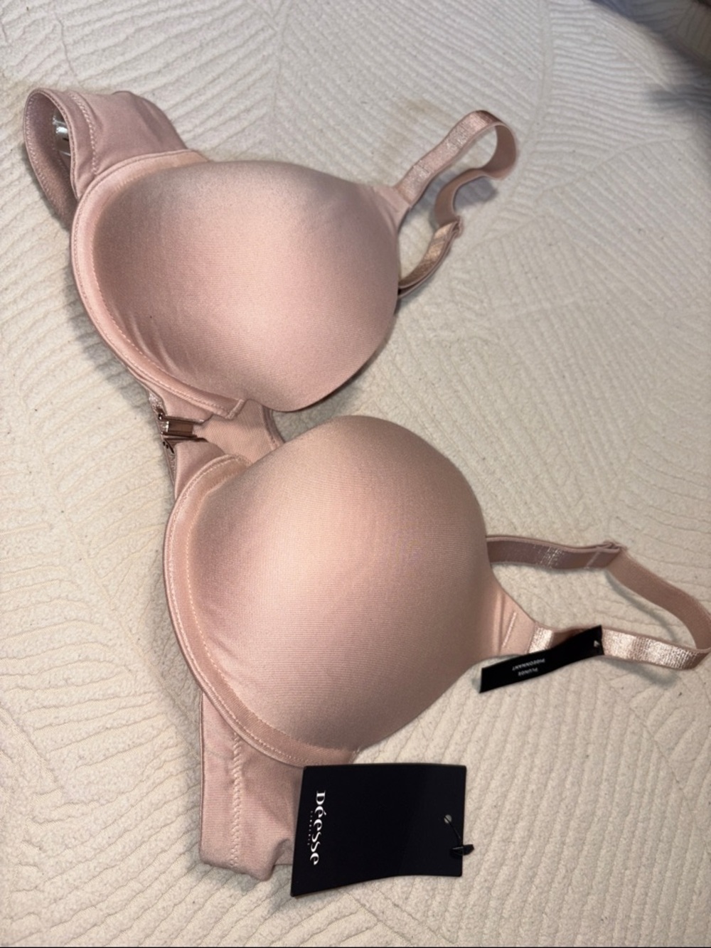 Deesse Lingerie Smooth Padded Bra in Blush Pink